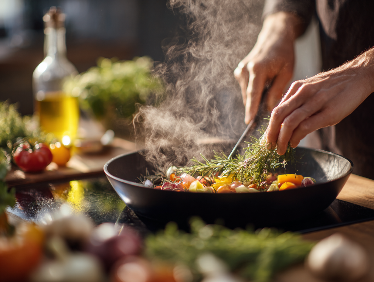 Різноманітні свіжі овочі та фрукти